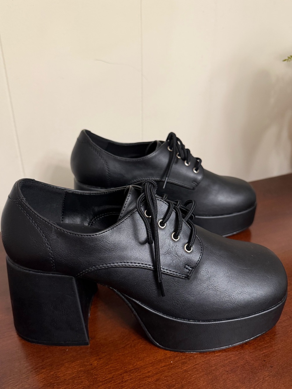 Funtasma Jazz-02 Black Vegan Platform Disco Shoes Unisex NWOT - Picture 3 of 13
